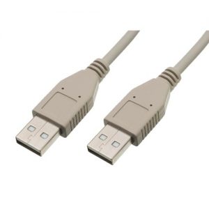 Cable USB Nano Cable USB 2.0 A/M - USB 2.0 A/M 1.0M BEIGE