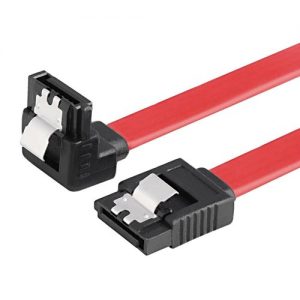 Cable SATA2 DATOS Nano Cable SATA2 Recto - SATA2 Acodado C/AnclajeS 0,5M Rojo