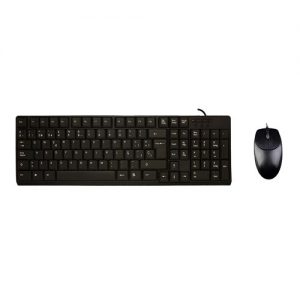 Combo Teclado/Ratón Unyka 50535 USB Negro