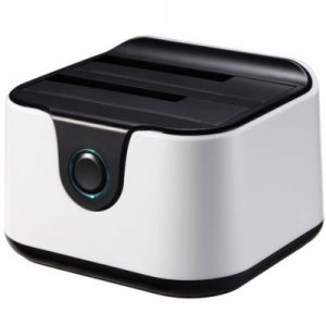 Tooq TQDS-802BW Dock Station Doble Bahía HDD Ne/Bl