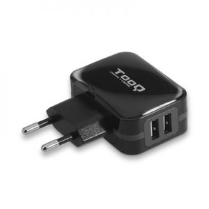 TooQ TQWC-1S02 Cargador de pared 2 USB Negro