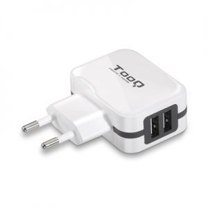 TooQ TQWC-1S02WT Cargador de pared 2 USB Blanco