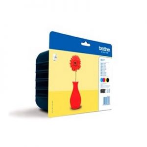 Brother Pack 4 cartuchos LC121VALBP(Ne,Am,Ci,Ma)