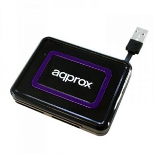 approx! APPCRDNIB Lector Tarjetas Externo DNI Negr
