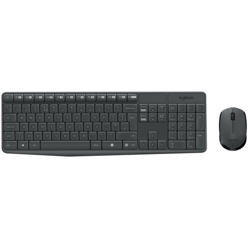 Logitech Teclado y ratón Inalámbrico MK235 Gris - Imagen 2