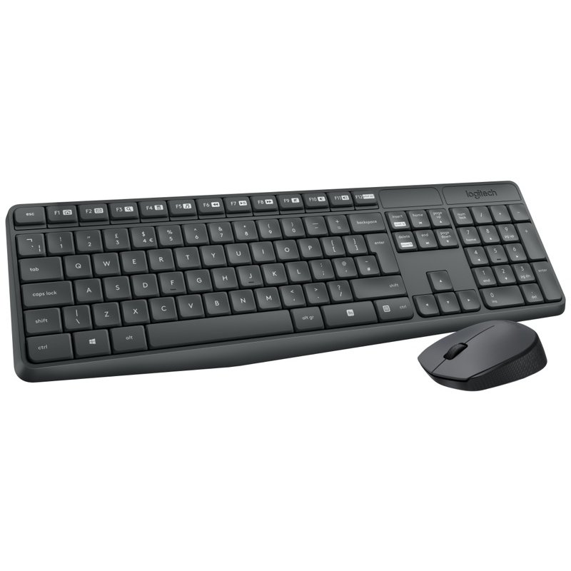 Logitech Teclado y ratón Inalámbrico MK235 Gris - Imagen 3