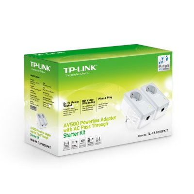 TP-LINK PA4010PKIT Powerline 500M AV AC/Pass Nano - Imagen 2