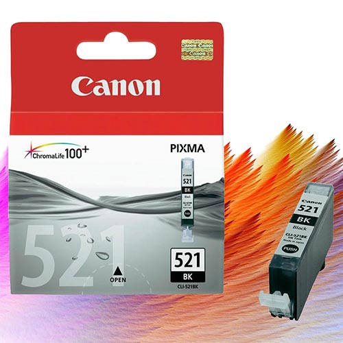 Tinta Canon CLI521BK Negro - Imagen 2