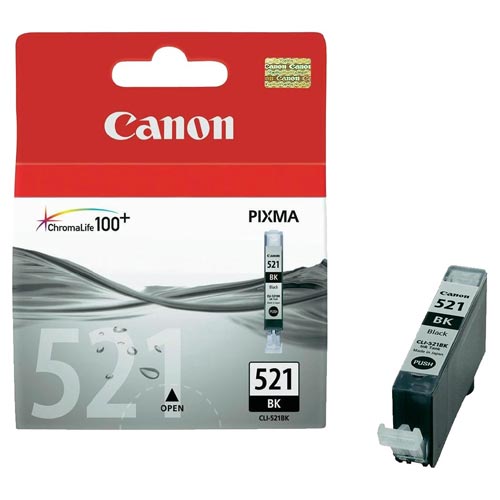 Tinta Canon CLI521BK Negro