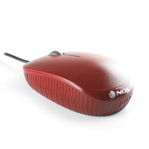 Ratón NGS FLAME Red Óptico 1000DPI USB Red