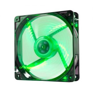 Ventilador 12CM NOX COOL FAN 1.200RPM Transparente Leds-VerdeS