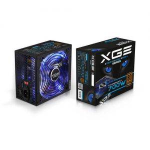 Fuente Alimentación 700W Tooq Gaming PFC-Activo 80+ 8SATA 14CM ATX Led Azul