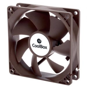 Ventilador 9CM Coolbox 1.600RPM Marrón
