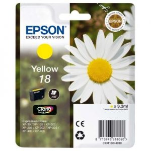 Epson Cartucho T1804 Amarillo XP225/322/422