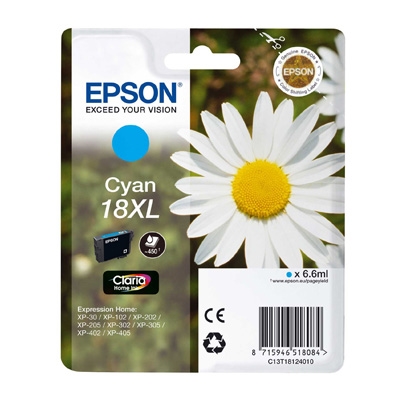 Epson Cartucho T1812XL Cian XP225/322/422
