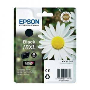 Epson Cartucho T1811XL Negro XP225/XP322/XP422