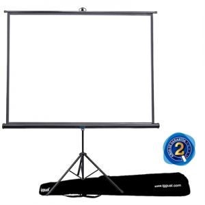 iggual Pantalla Mural 180x180 cm con Trípode+bolsa