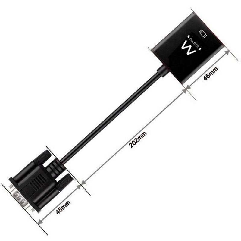 Adaptador VGA a HDMI con Audio EWENT EW9866 - Imagen 3