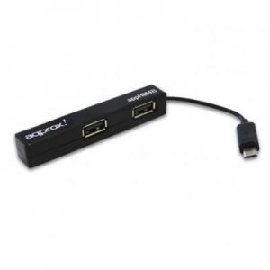 approx! APPHM4B HUB 4 Puertos USB 2.0 Tablet Negro