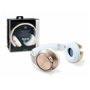 Headset Conceptronic ELIGIO Bluetooth con Función Altavoz Manos Libres REPRODUCE DESDE MICROSD COLOR ORO