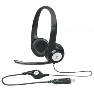 Auriculares DIADEMA con Micrófono Logitech H390 20HZ CONTROL VOLUMEN / MUTE DIADEMA ACOLCHADA AJUSTABLE USB NEGRO