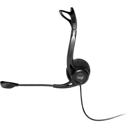 Auriculares DIADEMA con Micrófono Logitech Headset PC 960 USB CONTROL VOLUMEN / MUTE NEGRO 981-000100 - Imagen 3