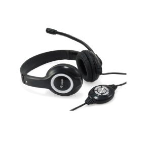 Headset USB  EQUIP LIFE Micrófono FLEXIBLE CONTROL DE VOLUMEN  COLOR NEGRO / BLANCO