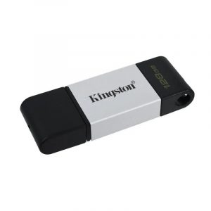 Kingston DataTraveler DT80 128GB USB C 3.2 Plata