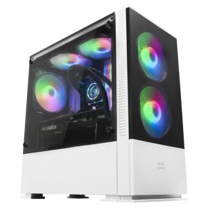 Mars Gaming Caja MCZ PREMIUM M-ATX 2X FRGB Blanca