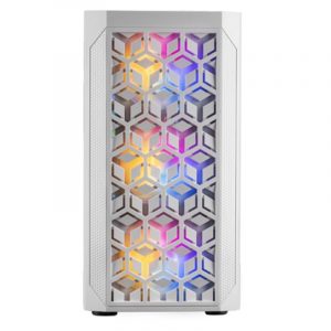 MARSGAMING MCMESH MICRO-ATX CASE, ULTRA-COOLING, 3 Blanca