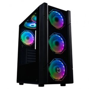 Hiditec Caja ATX V30 PRO ARGB CRISTAL TEMPLADO Negra