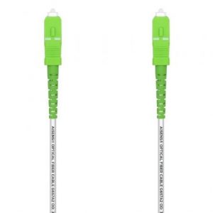 Cable de Fibra óptica G657A2 3.0 Aisens A152-0493/ LSZH/ 1m/ Blanco