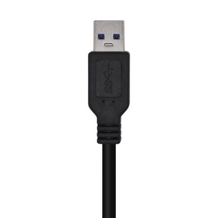 Cable USB 3.0 Aisens A105-0448/ USB Macho - USB Macho/ 3m/ Negro - Imagen 2