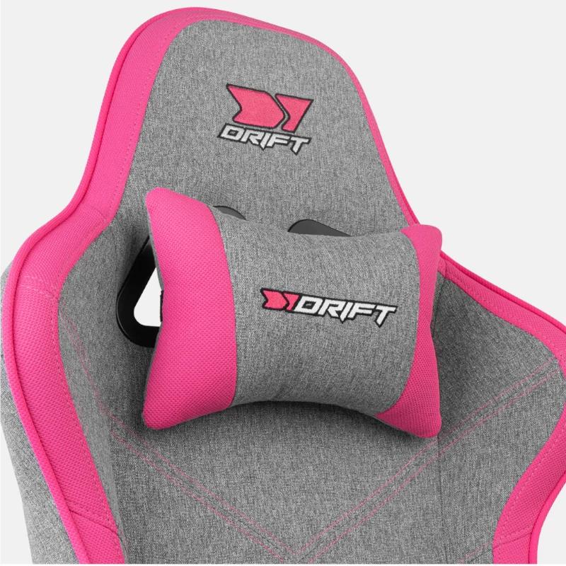 DRIFT Silla Gaming DR90 PRO Gris/Rosa - Imagen 4