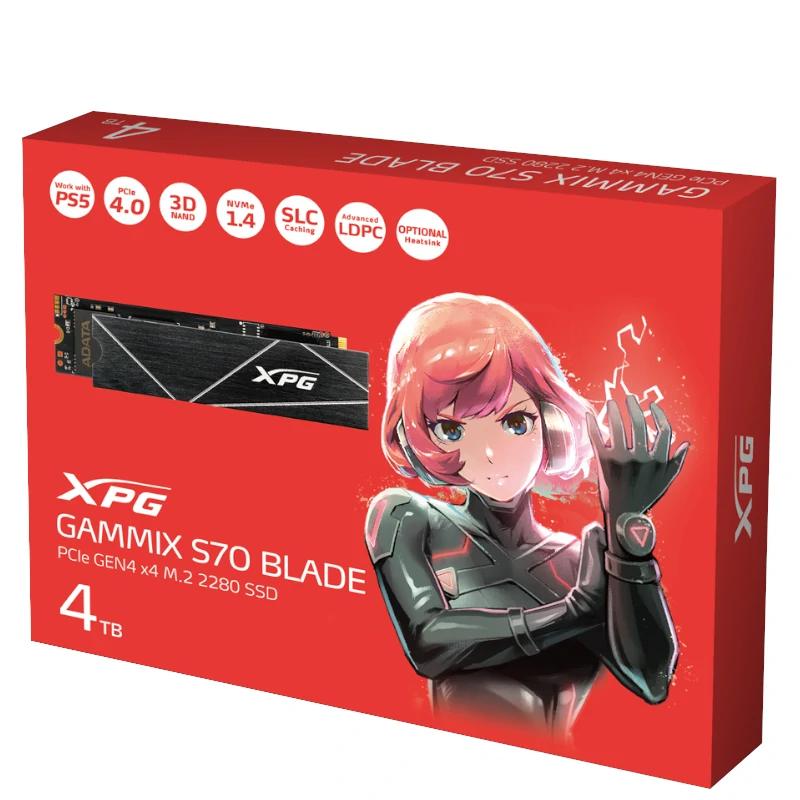 ADATA XPG SSD GAMMIX S70 BLADE 4TB PCIe 4.0 NVMe - Imagen 4