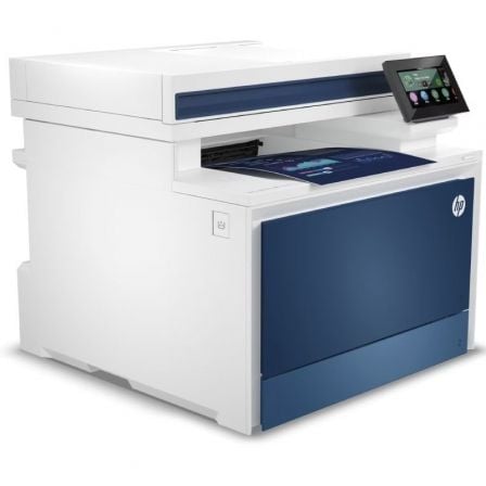 Multifunción Láser Color HP LaserJet Pro 4302fdw/ WiFi/ Fax/ Dúplex/ Blanca y Azul - Imagen 2