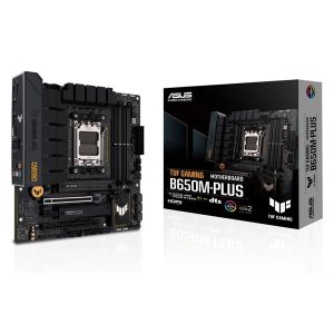 ASUS TUF GAMING B650M-PLUS M-ATX Skt AM5 4xDDR5 5200MHz DISPLAYPORT HDMI 2xM.2 X4 3PCIE 2.5GLAN USB-C USB3.2
