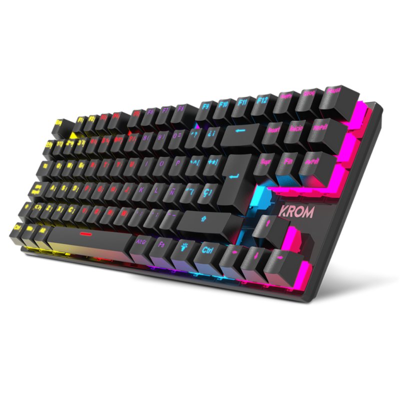 KROM Teclado Gaming NXKROMKASICTKL TKL RAINBOW - Imagen 3