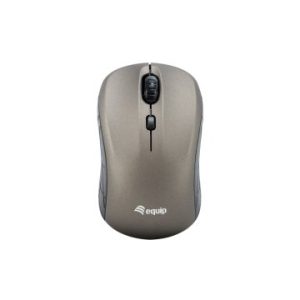 MOUSE EQUIP WIRELESS MINI LIFE OPTICO 4 BOTONES SCROLL GRIS 1600DPI