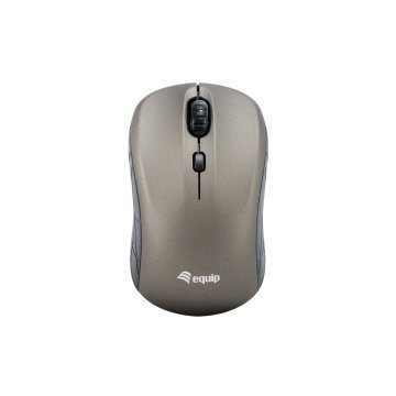 MOUSE EQUIP WIRELESS MINI LIFE OPTICO 4 BOTONES SCROLL GRIS 1600DPI