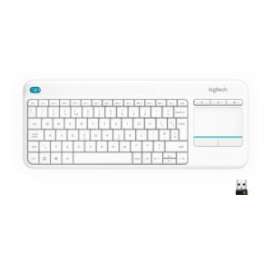 TECLADO LOGITECH WIRELESS K400 WHITE PLUS TOUCH PAD US INT´L P/N:920-007146