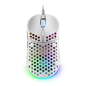 RATON OPTICO MM55 BLANCO MARS GAMING