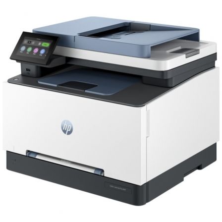 Multifunción Láser Color HP LaserJet Pro MFP 3302FDN Fax/ Dúplex/ Blanca y Azul - Imagen 2