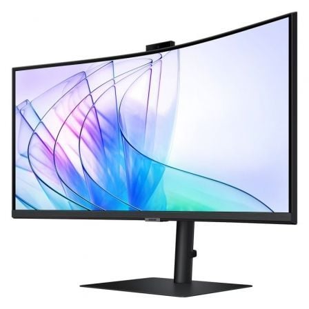 Monitor Profesional Ultraparonámico Curvo Samsung ViewFinity S6 S34C652VAU 34"/ UWQHD/ Webcam/ Multimedia/ Negro - Imagen 3