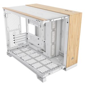 2500X TG WHITE/BAMBOO WOOD - Corsair