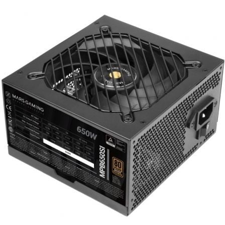 Mars Gaming MPB650SI/ 650W/ Ventilador 12cm/ 80 Plus Bronze