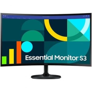 Monitor Curvo Samsung Essential Monitor S3 S36GD S27D364GAU/ 27"/ Full HD/ Negro
