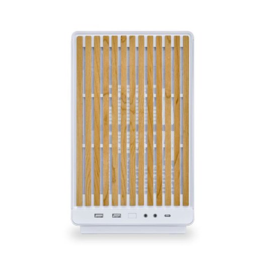 TORRE M-ATX LIAN LI A3 WOOD GLASS VERSION WHITE - Imagen 2