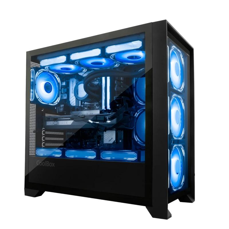 Coolbox Caja Gaming ATX Ge-2000 DualView S/Fte - Imagen 2