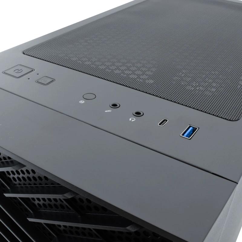 Coolbox Caja Gaming ATX GA300 GRIDLINE Black - Imagen 2